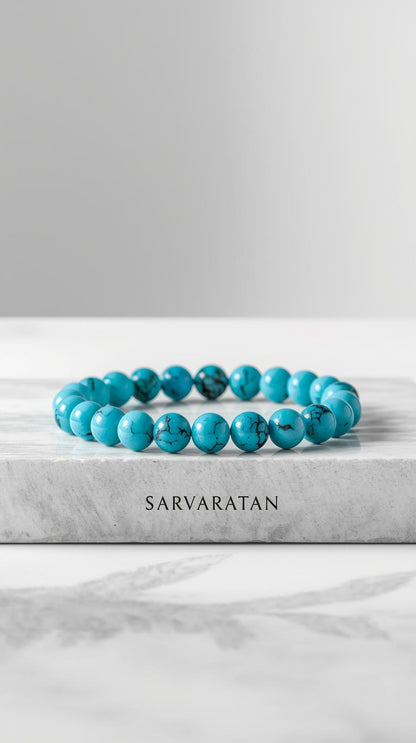 Turquoise Serenity Bracelet - Healing & communication