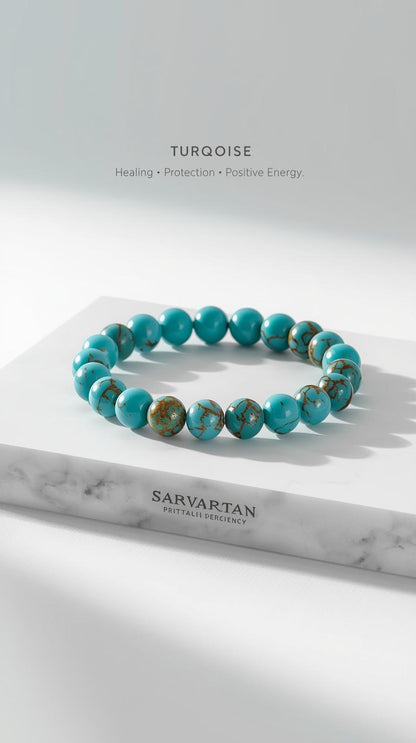 Turquoise Serenity Bracelet - Healing & communication