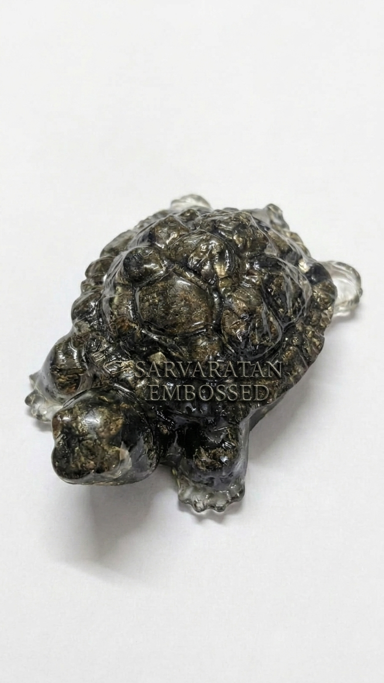 Pyrite Wealth Turtle Charm
