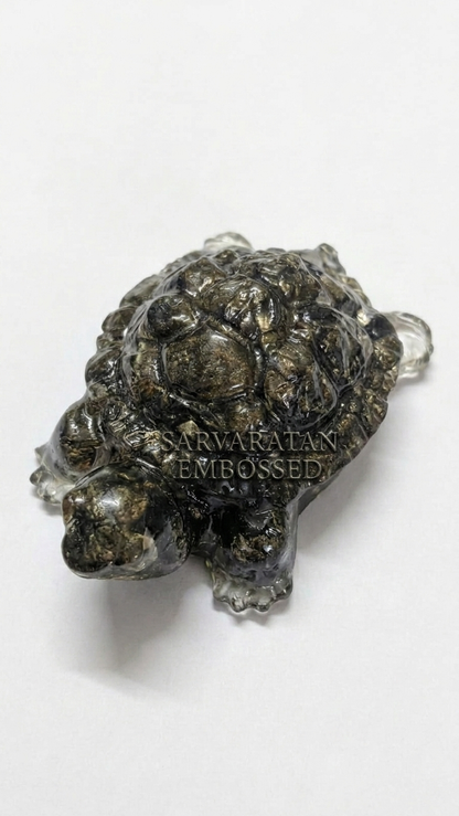 Pyrite Wealth Turtle Charm
