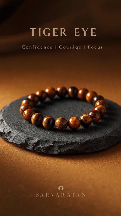 Tiger Eye Power Bracelet - Courage & focus